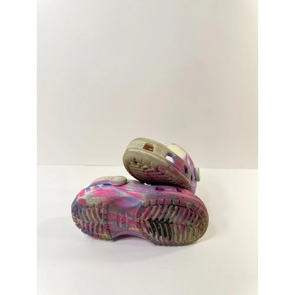 Crocs Toddlers Marble Multicolor Clogs US 9